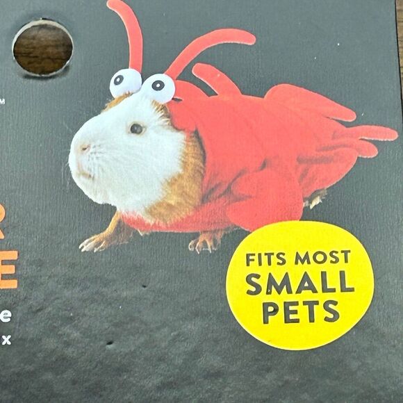 Small Pet Lobster Costume Guinea Pig - Picture 3 of 4